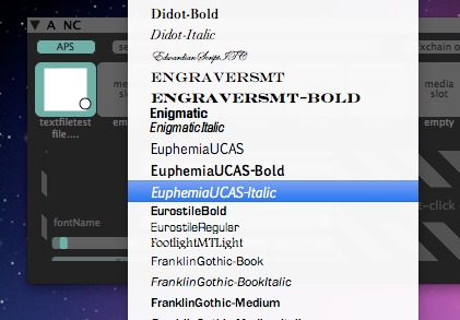 Font Name