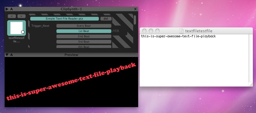 Text Files playback in CoGe