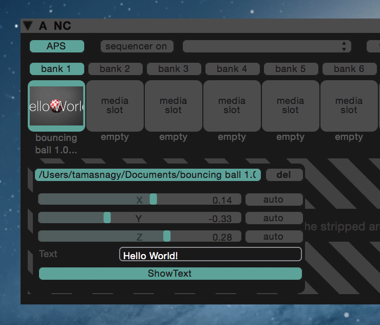 Published Vuo parameters