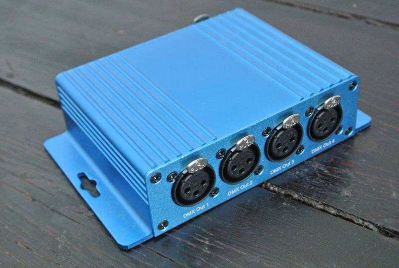 Showjockey DMX-E4 - an Art-Net node with 4 universe output